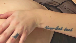 Beautiful Busty Babysitter Masturbates in Owners' Bedroom.