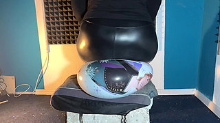 Lucy Sit Pops 12 50cm Customer Choosen Beach Balls in Shiny Black Pants! 2 Cameras with Slowmo