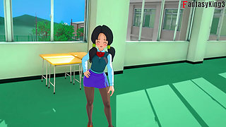 Android 18 dances for Gohan at the university - Dragon Ball Zex Series