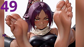 Foot worship, sole, bleach yoruichi