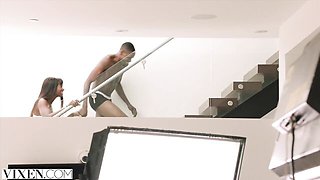 Fairly Jason Brown and Ana Foxxx's ebony trailer