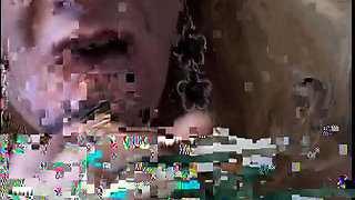 Long curved black cock silenced on by slender mature blonde