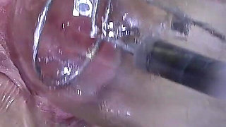 Far Spread Pussy Close up Fucking with Lamp 1000watt