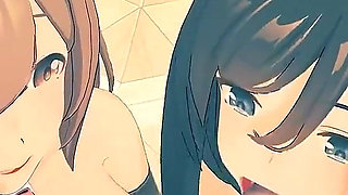 Uma Musume - Eishin Flash and Smart Falcon Bunnysuits Sex - 3D Hentai Animations