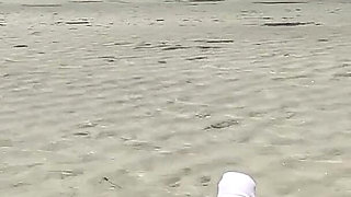 Flashing Twerking at a Beach in Africa