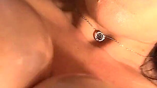 Cumshot on Oily Slingshot Titties
