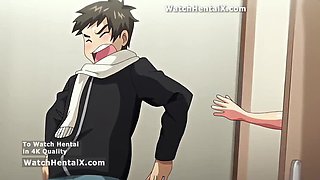 Hentai Anime Girlfriend with Big Natural Tits Wants Sex - Blowjob, Doggystyle & Creampie