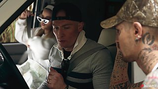 Anna Claire Clouds' Wild Interracial Passion Explodes in Outdoor Heat