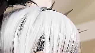 Nier Automata 2b Tied and Fucked