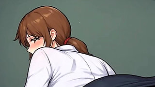 Waifu Secretary POV - Close-up, Teasing, Sock Pull and Naughty Play