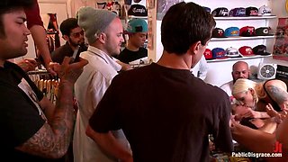 Lesbian MILFs Lorelei Lee and Francesca Les Big Booty Asses Pounded in Public
