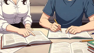 Stepmom's helping in Homework turn into intimation and fucking