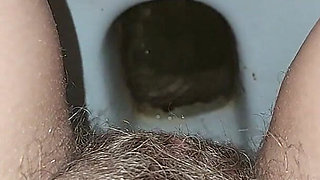 Big Load of Pee From Hairy Pussy