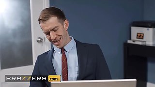 Princess mackenzie page can't hold her urgent need to swallow her boss' monster schlong - brazzers