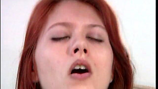 Young Redhead Gets Fucked in the Bedroom After Taking a Shower