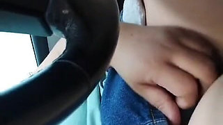 Sexy Molly Pee on the Road