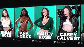 DEVILS FILM - Wild Threesome With Perfect Wife Abby Rose And Her Inked Friend With A Strap-On