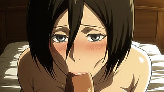 Shingeki No Kyojin Mikasa Hentai on titan Naruto sex Boruto anime animation cartoon  tits kunoichi trainer pussy fuck indian