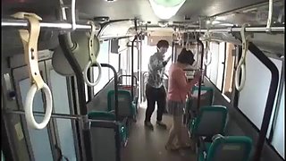 Japanese fucked on bus wearing VR glasses: Blowjob, Doggy  Missonary Porn