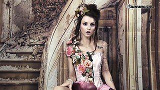 416 Adele Unicorn Pink Flower Cosplay Doll