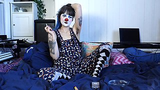 Smoking fetish, fur covered, armpit smell