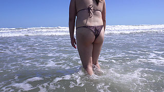Flashing My Tits at the Nude Beach