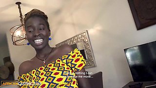 Sexy Dark Skin Ebony Rides Big White Cock POV Get Booked