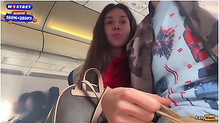 I Cant Wait And I Want To Jerking Off His Cock Right On Plane Full Of People! - Public Flashing With Katty West