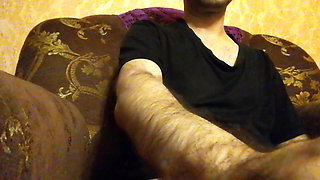 Horny Guy Jerking and Cumming. so Much Thick Cum