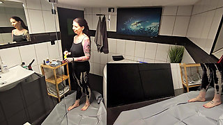 Slave Is Fed with Bananas