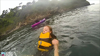 Open Water Kayak Disaster for Non Swimmer - Saved by Lifejacket
