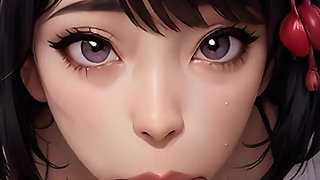 Japanese Bride Sucks Your Cock in Public Park on Wedding Day - Cherry Blossom POV 4K