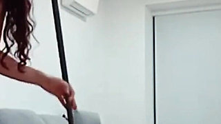 Pissing in My Grain Sports Spandex Shorts During and Mopping