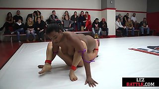 Bigtitted lez wrestlers fingering