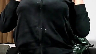 Cameltoe Tease, Velvet Hoodie & Dirty Dancing Masturbation