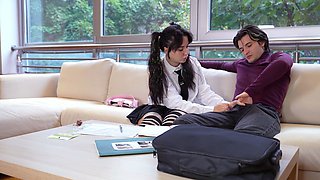 Nika Legran Innocent Student Came To Tutor Without Money