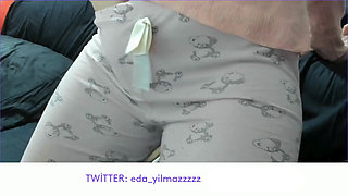 MASTURBATE WITH PAJAMAS- CUM WITH PAJAMAS
