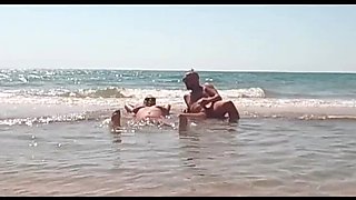 Naked Beach Sex with Big Tits Russian MILF - Outdoor Public Fucking & Voyeur HD