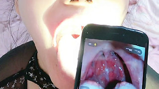Custom Video, Throat Clamp,uvulafetish, BDSM Throat Training