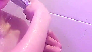 Taking a Hot Shower with Soap, Lots of Soap and Boob Massage