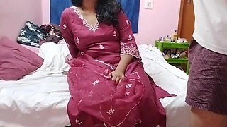 Husband is being naughty in front of her virgin sister in law