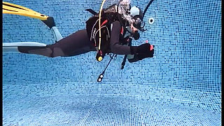 Scuba Agent Lucy Returns Underwater Diver Searches for Secret Device