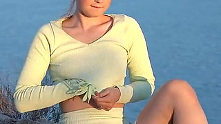 Hot Masturbation After Yoga in Sport Suit!