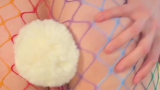 Fishnet Cosplay Chair Pixie - Plug & Double Thrill Ride