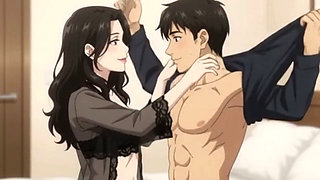 Stepmom's teach Private Lingerie Lesson to her stepson