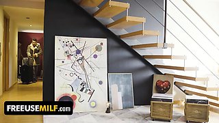 Freeuse cougar - hot brazilian stepmom Canela Skin getting her milf pussy nailed all around the mansion