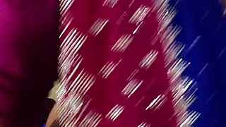 Cumming in Saree