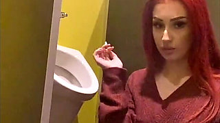 Smoking in a Urinal