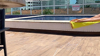 MILF Helps Me Cum at the Pool