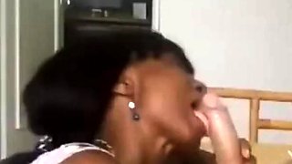 African Princess Pleasures a Huge White Cock